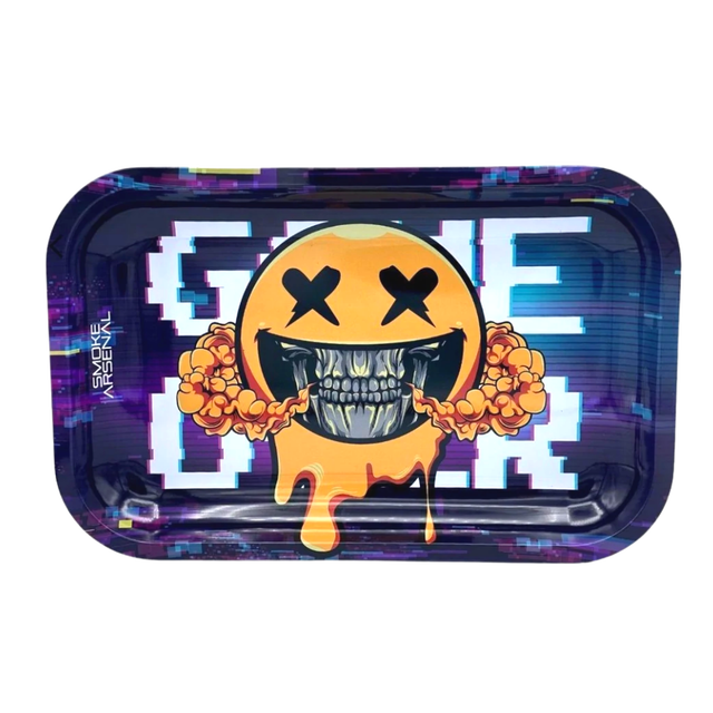 Game Over Metal Rolling Tray Medium 10.8 x 7.8 Inch