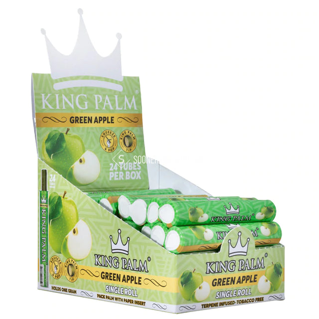 King Palm Mini Tube Green Apple 24ct