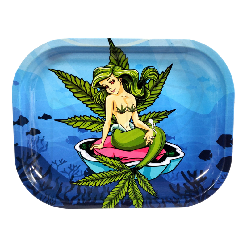 The Little Kushmaid Metal Rolling Tray Small 7 x 5.5 Inch