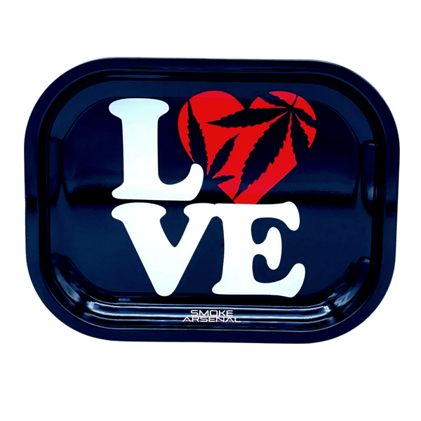Love Metal Rolling Tray Small 7 x 5.5 Inch