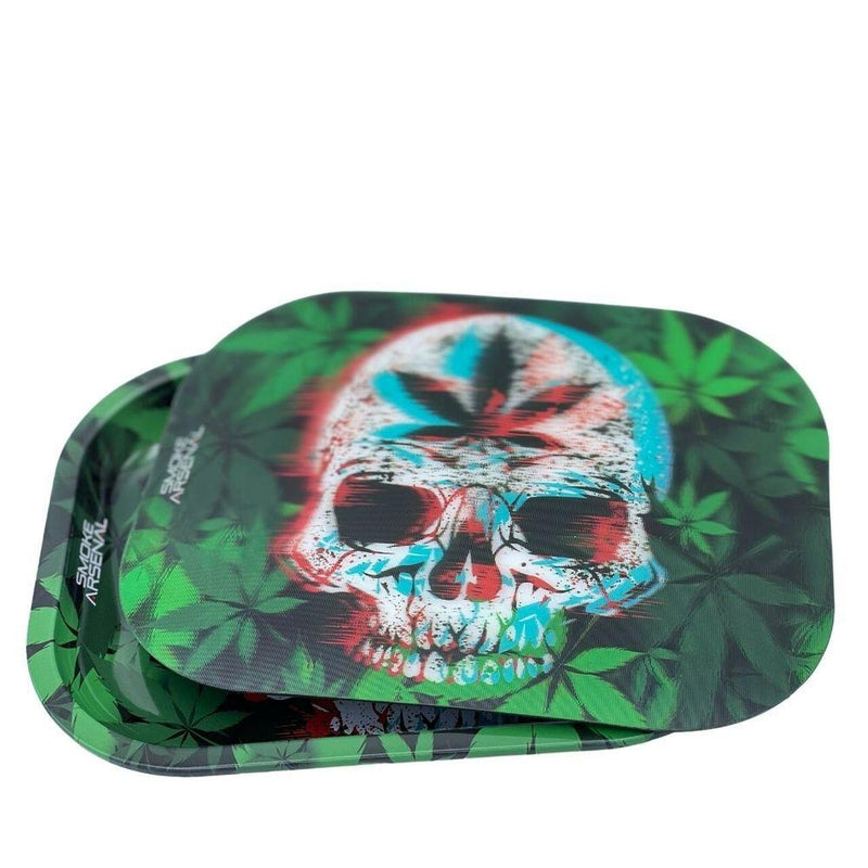 Leaf Skull 3D Magnetic Tray Cover Small 7 x 5.5 Inch