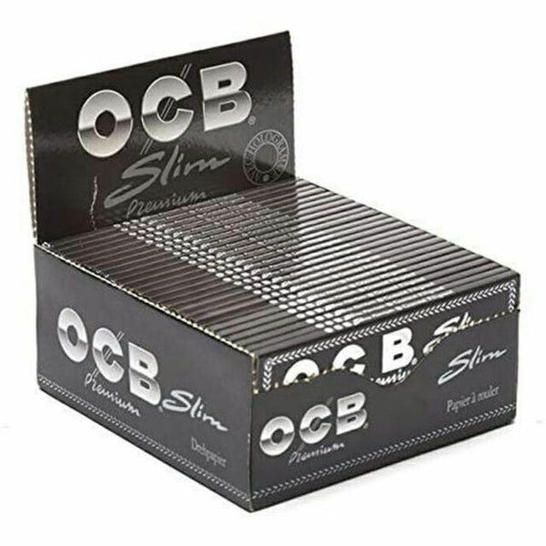 OCB Premium Black Slim Rolling Papers 50ct