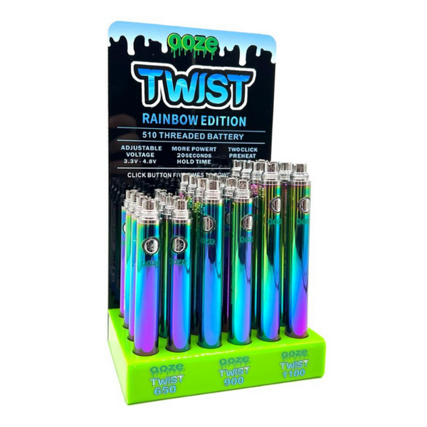 Ooze Twist Rainbow Edition Battery - 24ct