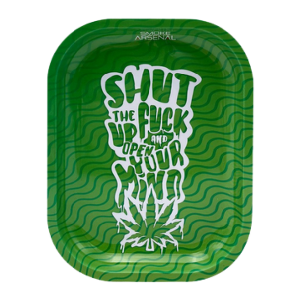 Open Minded Metal Rolling Tray Small 7 x 5.5 Inch