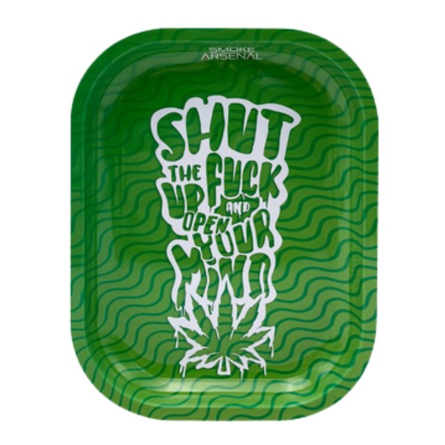 SATRAY S113 Open Minded Metal Rolling Tray Small 7 x 5.5 Inch