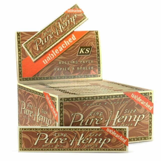 Pure Hemp Unbleached King Size Rolling Papers 50ct