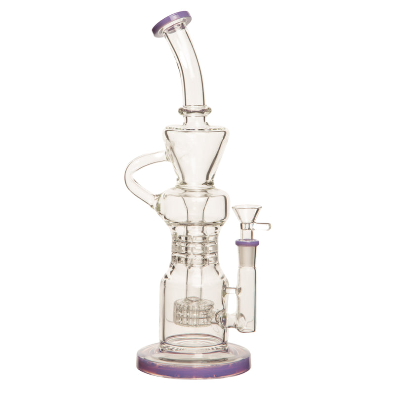 16 Inch 5mm Recycler with Percolator Rig