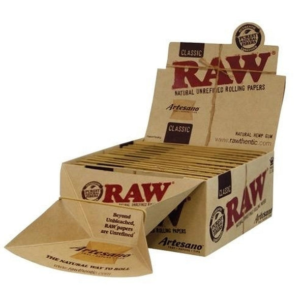 RAW Artesano KS Slim Papers with Tips and Tray 15ct