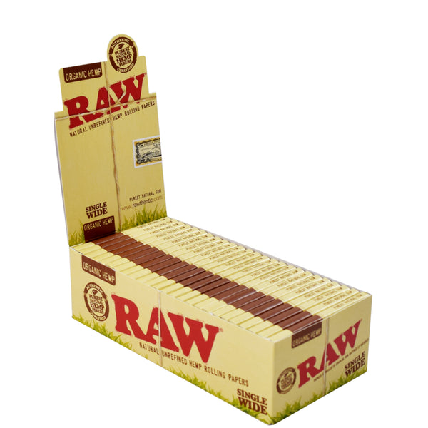 RAW Organic Hemp Single Wide Rolling Papers 25ct