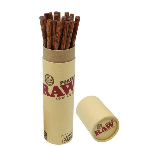 SC RAW Wood Pokers Large 20ct ON SALE
