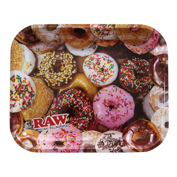 RAW Donut Metal Rolling Tray Large 14 x 11 Inch