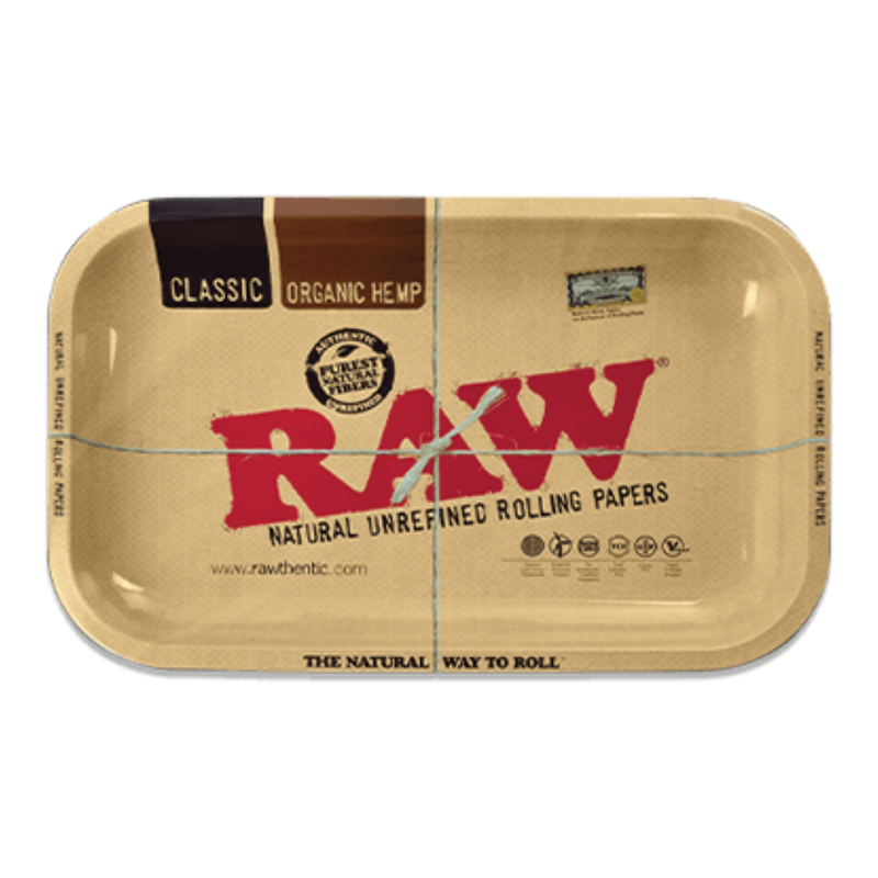 RAW Tray Mini RAW Metal Rolling Tray Small 7 x 5.5 Inch