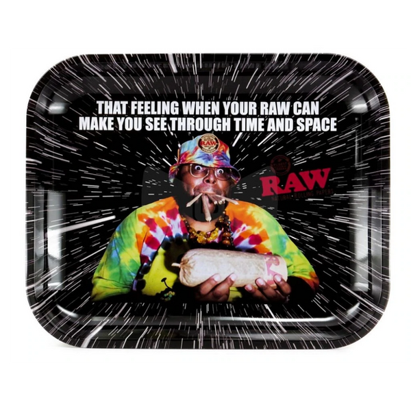 RAW Oops Metal Rolling Tray Large 14 x 11 Inch
