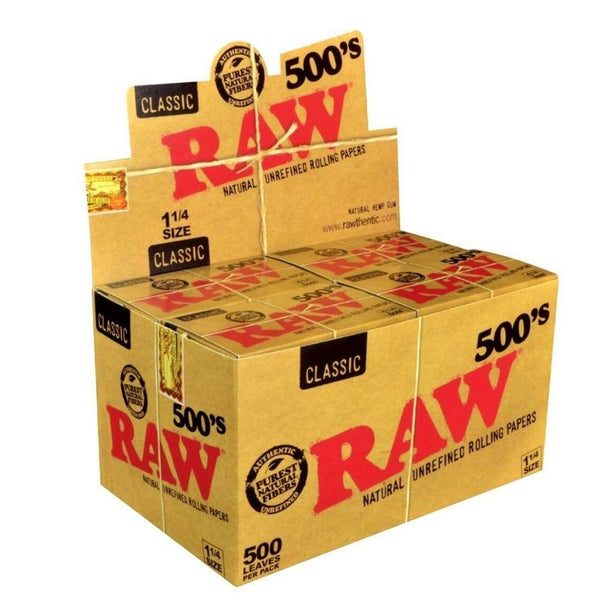 RAW Classic 500s 1 1/4 Rolling Papers 20ct