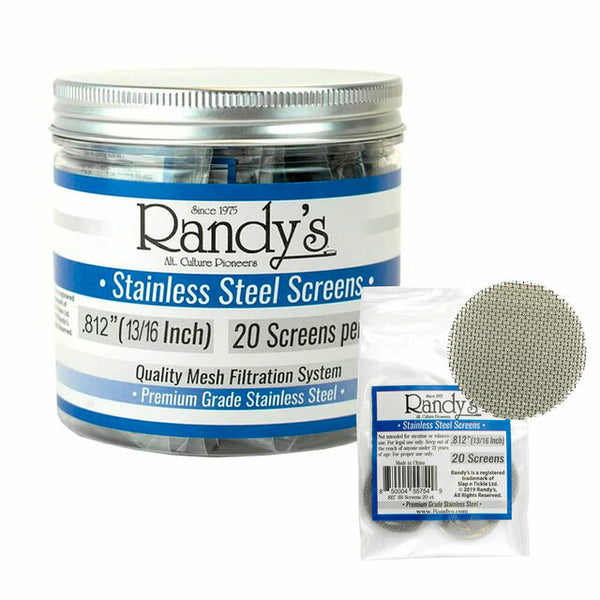 SC Randy's .812" Stainless Steel Screen Jar - 20ct