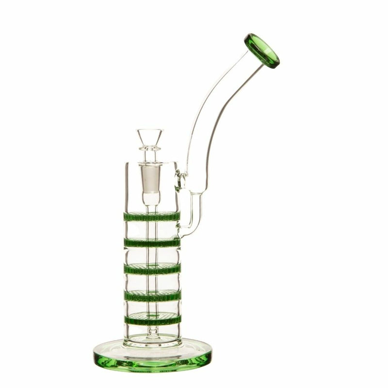 12 Inch 5mm Honeycomb Percolator Rig with five percs