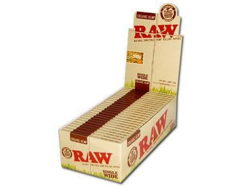 RAW Organic Hemp Single Wide Rolling Papers 50ct