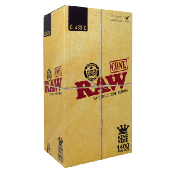 Raw Classic King Size Bulk Cones - 1400ct