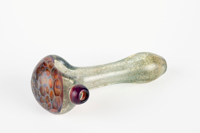 SC 2109 Frit Honeycomb 4 inch hand pipe Shine Glassworks Canadian glass