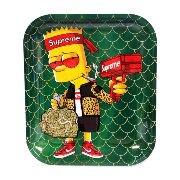 Supreme Bart Metal Rolling Tray Large 14 x 11 Inch