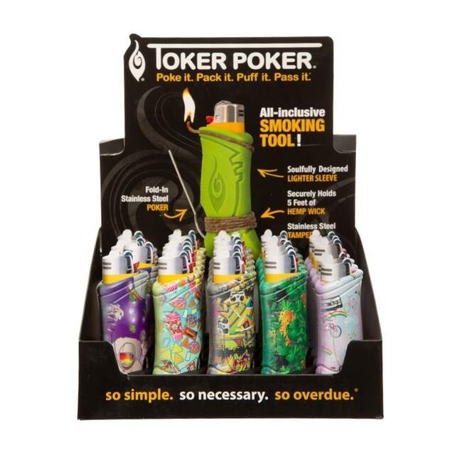Toker Poker Flash Back Multi-Tool Lighter Sleeve - 25ct
