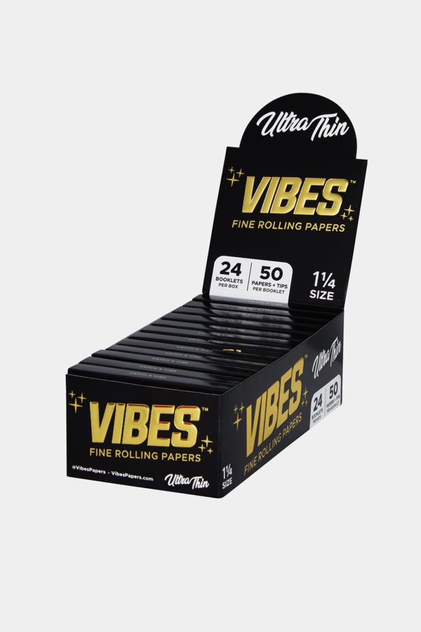 VIBES UTHIN 114 P&T 24 Vibes Ultra Thin 1 1/4 Papers and Tips 24ct