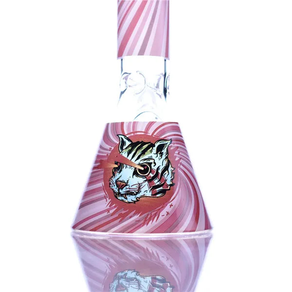 SC Castle Glassworks Zombie Cat 16 inch 7mm beaker