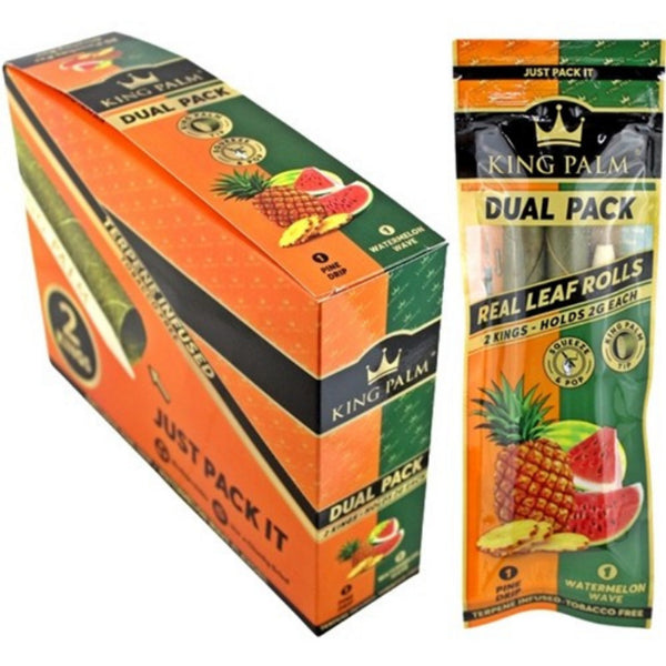 King Palm King Size Pine Drip And Watermelon Rolling Cones - 20ct