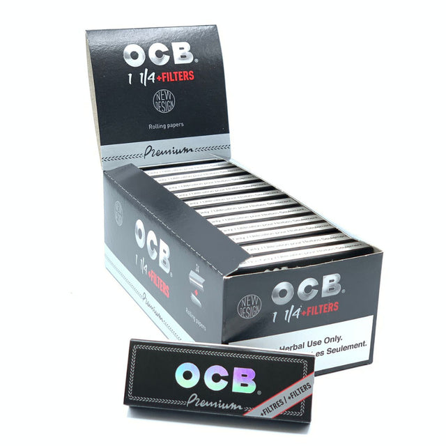 OCB PREMIUM 114 P&F 24 OCB Premium 1 1/4 Rolling Papers and Filters 24ct