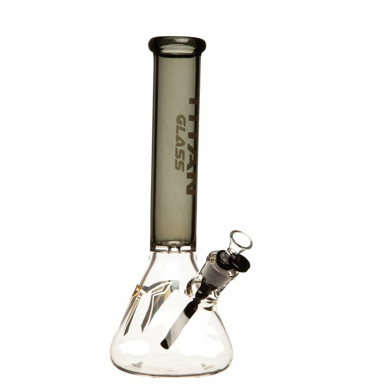 14 inch 5mm titan Camel paste Beaker bong