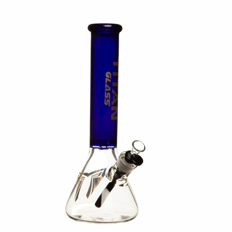 14 inch 5mm titan Camel paste Beaker bong