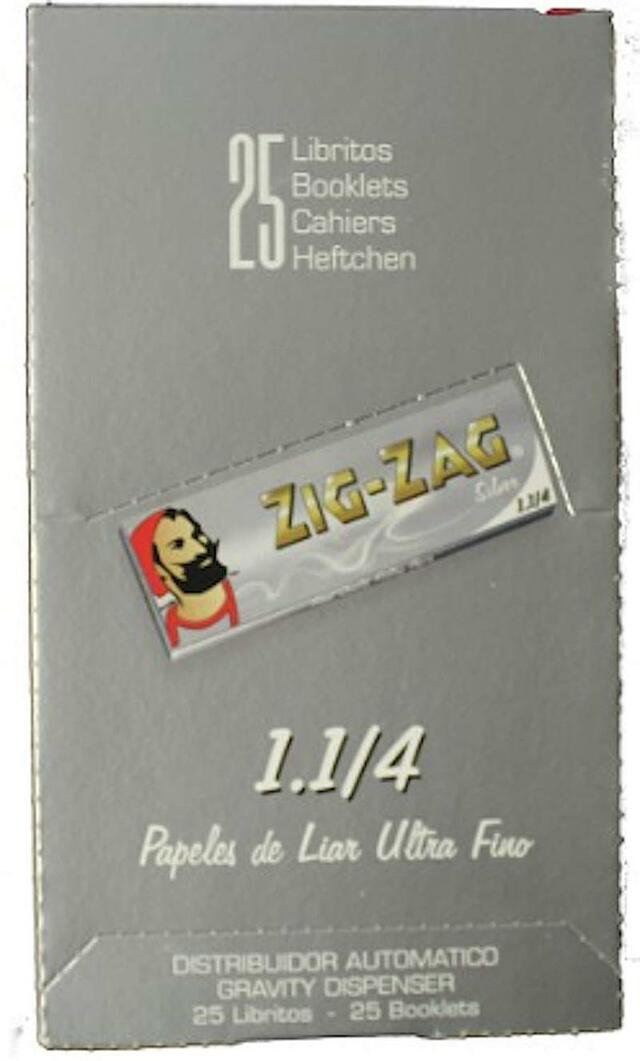 Zig Zag Silver 1 1/4 Rolling Papers 25ct