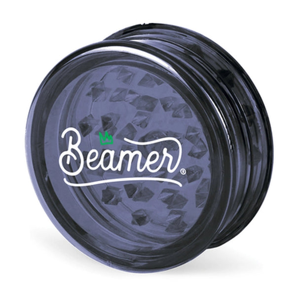 Beamer Crown Logo Display of 12 3pc 63mm Acrylic Grinder- 12ct