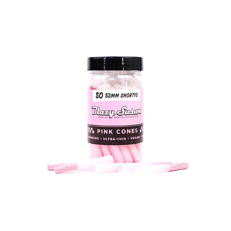 SC Pink Blazy Susan Shorty 53 mm Pre Rolled Cones  50 Count
