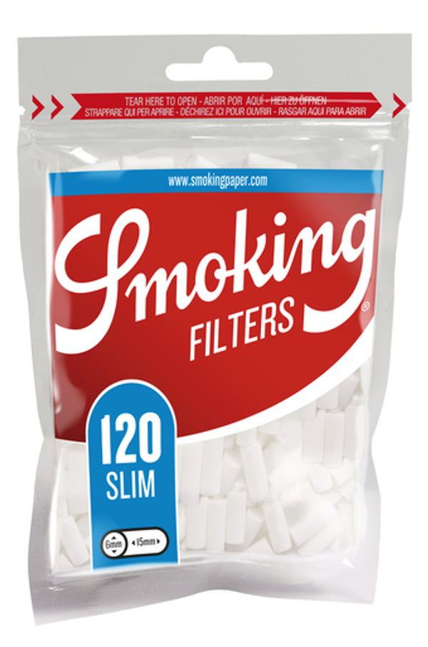 Smoking Classic Blue Slim Filters - 30ct