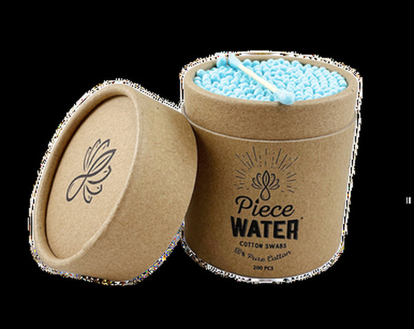 Piece Water Cotton Swabs - 6ct (200 swab packs)