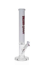 H166 Hoss  Straight Tube with Colored Top 18 Inch