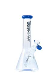 H 143 Hoss Glass 9" Mini Beaker With Colored Accents