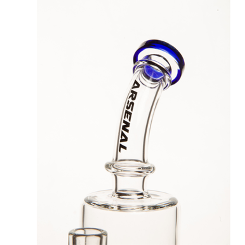 8" Arsenal Cylindrical Clear Glass Rig