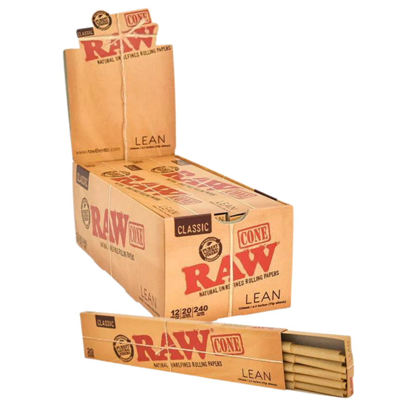 SC RAW LEAN CONES 20 RAW Lean Pre-Rolled Cones - 12ct