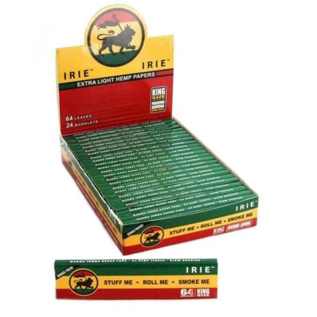 Irie King Size Hemp Rolling Papers 24ct