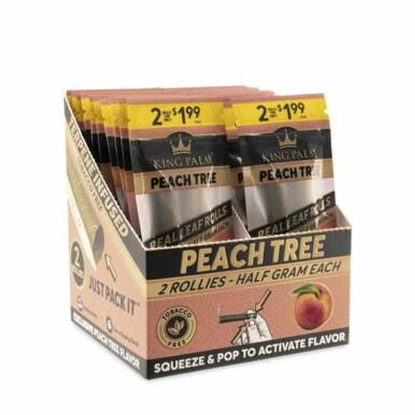 10810089610314  King Palm 2 Rollie Peach Tree Wraps - 20ct