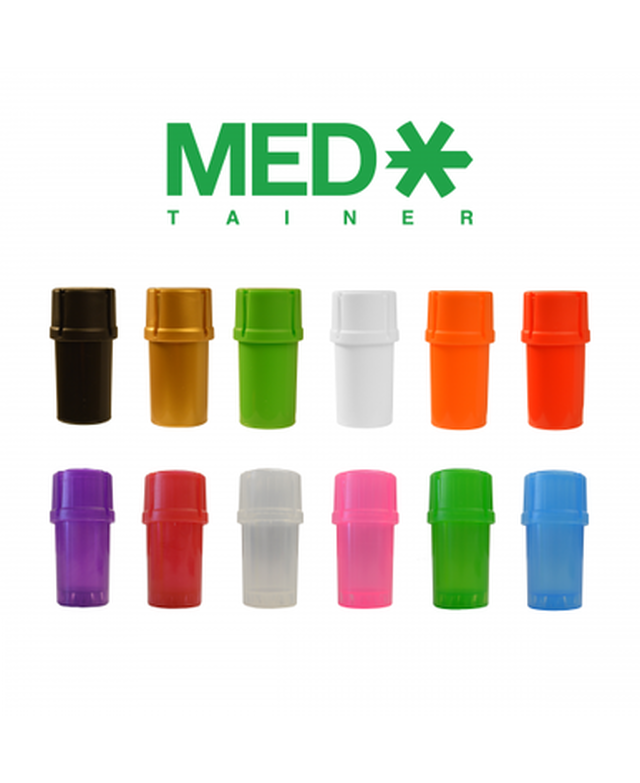 Medtainer 3pc Grinder and Smell Proof Jar - 12ct