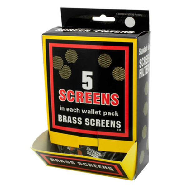 Brass Screens for Pipe 5 ct 20 packs display 100 ct