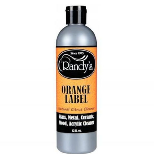 SC Randy's Orange Label 12 oz Glass Cleaner Bottle