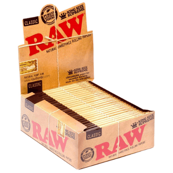 RAW Classic KS Supreme Rolling Papers 24ct