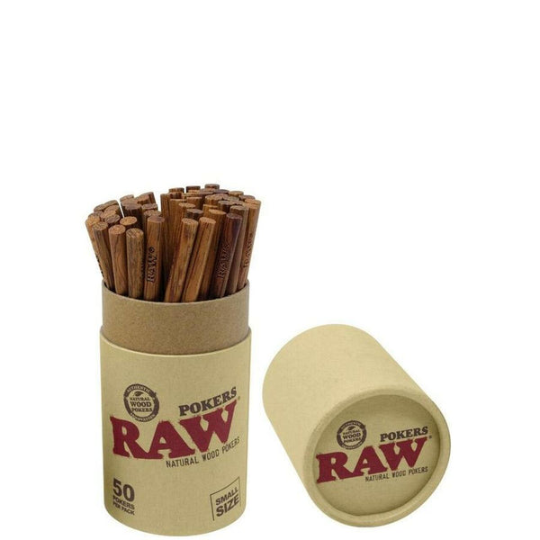 RAW Wood Pokers Small 50ct