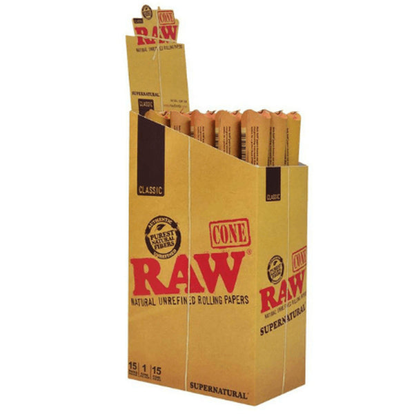 RAW Classic Supernatural Pre Rolled Cones 15ct