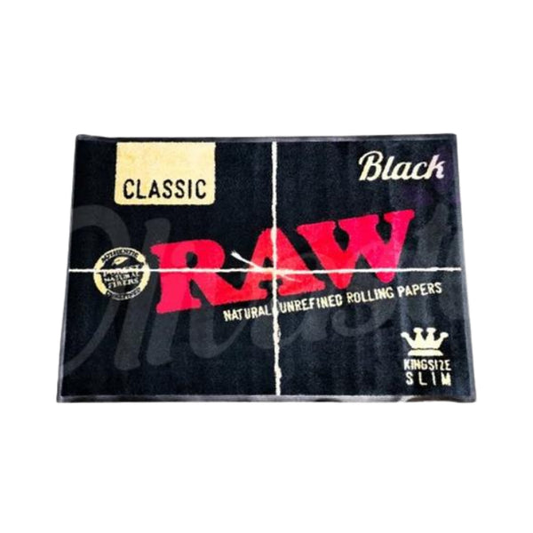 Raw Plush Doormat Black- Large