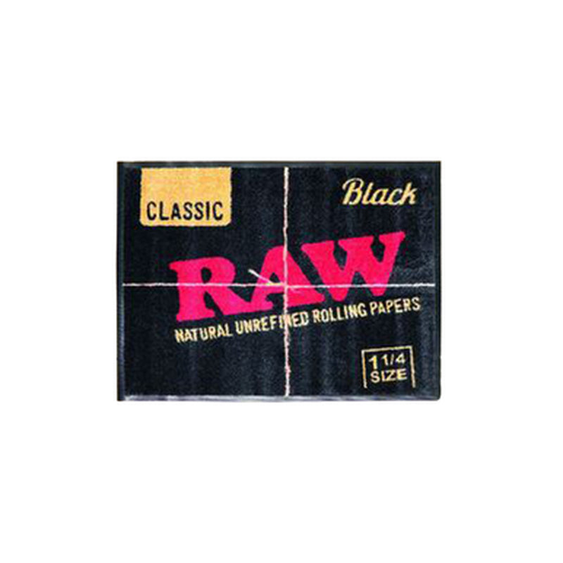 Raw Plush Doormat Black - Small